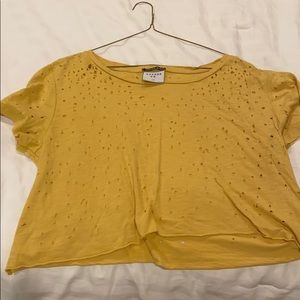 Ghanda Co Yellow Crop Top